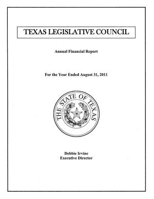 Primary view of object titled 'Texas Legislative Council Annual Financial Report: 2011'.