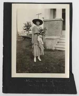 Primary view of object titled '[Lucile Evans as a Maid of Honor]'.