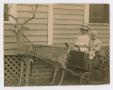 Postcard: [Children Riding a Deer-Drawn Wagon]
