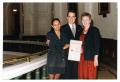 Photograph: [Terry Tannert, Sylvia Orozco, and Jorge Sedeño at the Capitol Rotund…