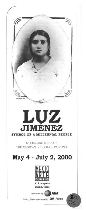 Primary view of object titled '[Pamphlet: Luz Jiménez, Symbol of a Millennial People]'.
