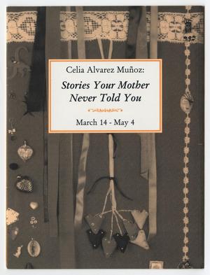 Primary view of object titled '[Pamphlet: Stories Your Mother Never Told You Exhibition]'.