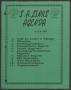 Primary view of [Agenda for the San Antonio Chapter of the Links, Inc. Meeting - March 16, 1988]