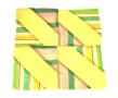 Physical Object: [Yellow Striped Quilt Block]