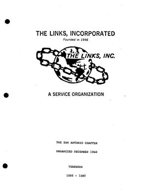 Primary view of object titled 'The Links San Antonio Chapter Yearbook, 1987'.