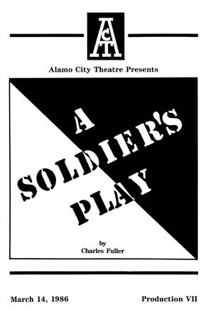 Primary view of object titled '[A Soldier's Play]'.