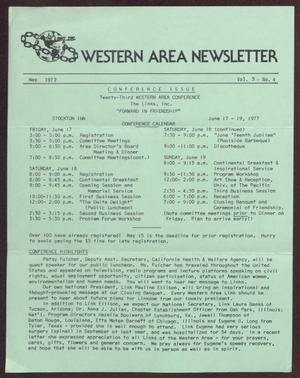 Primary view of object titled 'Western Area Newsletter, Volume 5, Number 4, May 1977'.