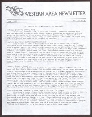 Primary view of object titled 'Western Area Newsletter, Volume 5, Number 2, January 1977'.