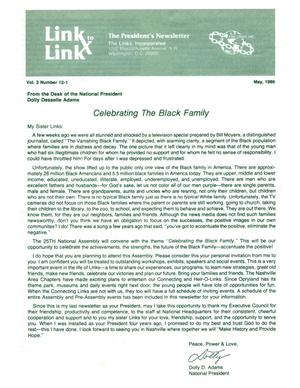 Primary view of object titled 'Link to Link: The President's Newsletter, Volume 2, Number 12-1, May 1986'.