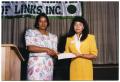 Photograph: [Geneva Receiving Award at Martin Luther King Middle School Ceremony]