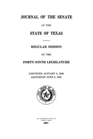 Primary view of Journal of the Senate of the State of Texas, Regular Session of the Forty-Ninth Legislature