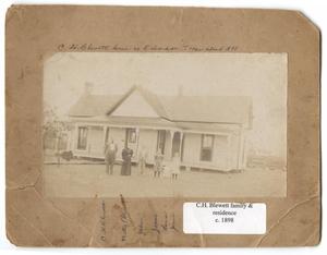Primary view of object titled 'C. H. Blewett Family and Residence, Richardson, Texas'.