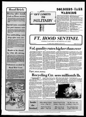 Primary view of object titled 'The Fort Hood Sentinel (Temple, Tex.), Vol. 36, No. 21, Ed. 1 Thursday, July 28, 1977'.
