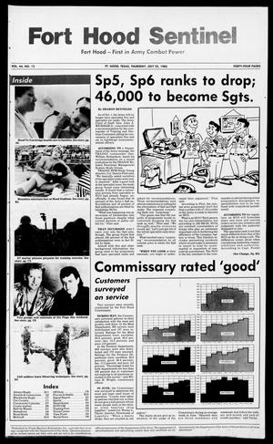 Primary view of The Fort Hood Sentinel (Temple, Tex.), Vol. 44, No. 12, Ed. 1 Thursday, July 25, 1985