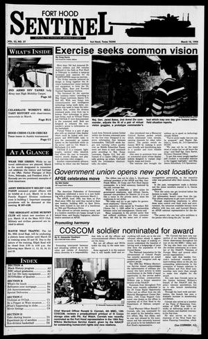 Primary view of The Fort Hood Sentinel (Temple, Tex.), Vol. 53, No. 27, Ed. 1 Thursday, March 10, 1994