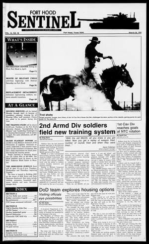 Primary view of The Fort Hood Sentinel (Temple, Tex.), Vol. 54, No. 28, Ed. 1 Thursday, March 30, 1995