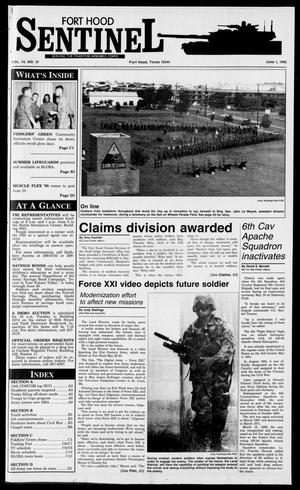 Primary view of The Fort Hood Sentinel (Temple, Tex.), Vol. 54, No. 37, Ed. 1 Thursday, June 1, 1995