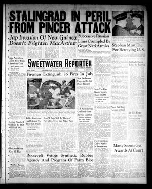 Primary view of object titled 'Sweetwater Reporter (Sweetwater, Tex.), Vol. 45, No. 311, Ed. 1 Thursday, August 6, 1942'.