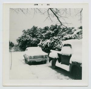 Primary view of object titled '[Snow in Burnet, Texas]'.