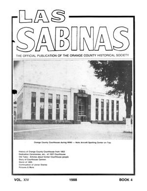 Primary view of object titled 'Las Sabinas, Volume 14, Number 4, October 1988'.