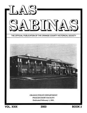 Las Sabinas, Volume 29, Number 2, 2003