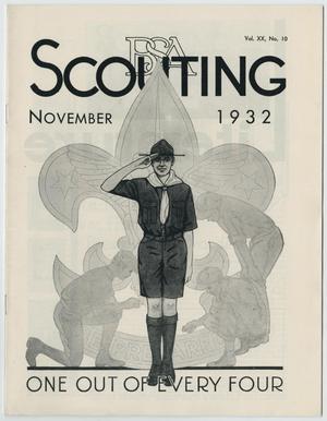 Primary view of object titled 'Scouting, Volume 20, Number 10, November 1932'.