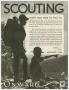Thumbnail image of item number 1 in: 'Scouting, Volume 22, Number 1, January 1934'.