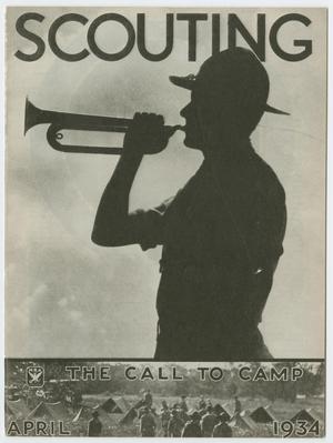 Primary view of object titled 'Scouting, Volume 22, Number 4, April 1934'.