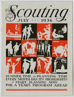 Primary view of object titled 'Scouting, Volume 24, Number 7, July 1936'.