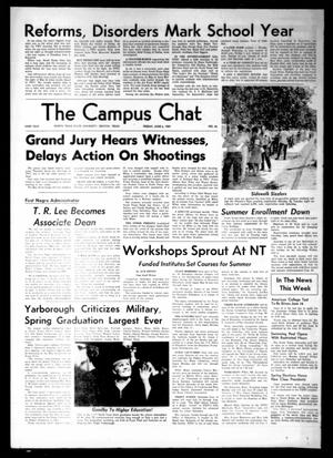 Primary view of object titled 'The Campus Chat (Denton, Tex.), Vol. 52, No. 56, Ed. 1 Friday, June 6, 1969'.