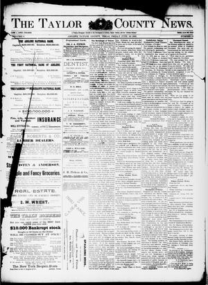 Primary view of object titled 'The Taylor County News. (Abilene, Tex.), Vol. 9, No. 19, Ed. 1 Friday, June 30, 1893'.