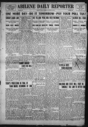 Primary view of object titled 'Abilene Daily Reporter (Abilene, Tex.), Vol. 12, No. 163, Ed. 1 Thursday, January 30, 1908'.
