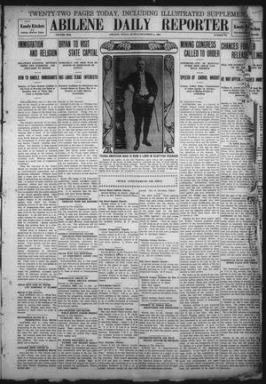 Primary view of object titled 'Abilene Daily Reporter (Abilene, Tex.), Vol. 13, No. 92, Ed. 1 Sunday, December 6, 1908'.
