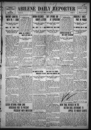 Primary view of object titled 'Abilene Daily Reporter (Abilene, Tex.), Vol. 14, No. 25, Ed. 1 Saturday, October 2, 1909'.