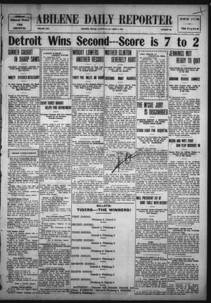Primary view of object titled 'Abilene Daily Reporter (Abilene, Tex.), Vol. 14, No. 32, Ed. 1 Saturday, October 9, 1909'.