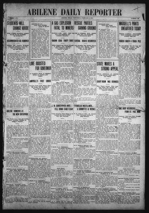 Primary view of object titled 'Abilene Daily Reporter (Abilene, Tex.), Vol. 14, No. 143, Ed. 1 Wednesday, February 2, 1910'.