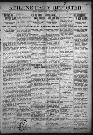 Primary view of object titled 'Abilene Daily Reporter (Abilene, Tex.), Vol. 14, No. 188, Ed. 1 Saturday, March 19, 1910'.