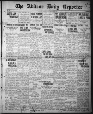 Primary view of object titled 'The Abilene Daily Reporter (Abilene, Tex.), Vol. 16, No. 217, Ed. 1 Thursday, September 5, 1912'.