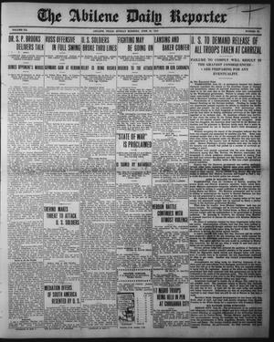 Primary view of object titled 'The Abilene Daily Reporter (Abilene, Tex.), Vol. 20, No. 85, Ed. 1 Sunday, June 25, 1916'.