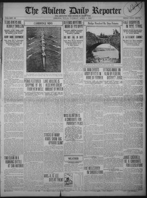 Primary view of The Abilene Daily Reporter (Abilene, Tex.), Vol. 34, Ed. 1 Tuesday, April 4, 1922