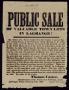 Text: "Public Sale of Valuable Town Lots in La Grange!"