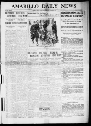 Primary view of object titled 'Amarillo Daily News (Amarillo, Tex.), Vol. 4, No. 292, Ed. 1 Friday, October 9, 1914'.