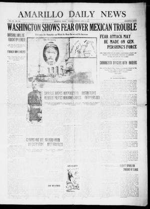 Primary view of object titled 'Amarillo Daily News (Amarillo, Tex.), Vol. 7, No. 190, Ed. 1 Tuesday, June 13, 1916'.