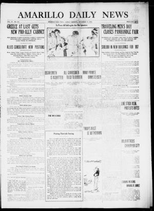 Primary view of object titled 'Amarillo Daily News (Amarillo, Tex.), Vol. 7, No. 273, Ed. 1 Sunday, September 17, 1916'.