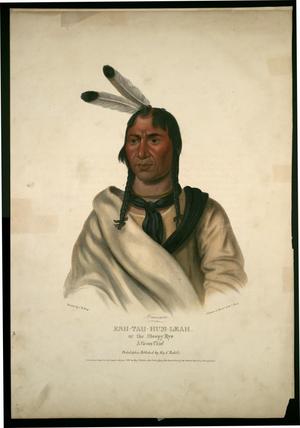 Primary view of object titled '"Esh-Tah-Hum-Leah, or the Sleepy Eye:  A Sioux Chief'.