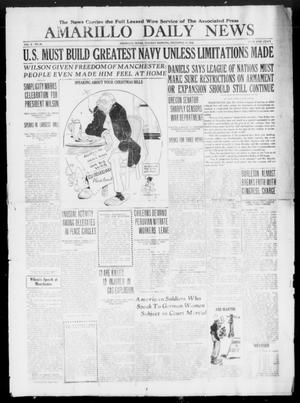 Primary view of Amarillo Daily News (Amarillo, Tex.), Vol. 10, No. 50, Ed. 1 Tuesday, December 31, 1918