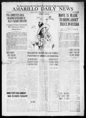 Primary view of Amarillo Daily News (Amarillo, Tex.), Vol. 10, No. 70, Ed. 1 Thursday, January 23, 1919