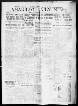 Primary view of object titled 'Amarillo Daily News (Amarillo, Tex.), Ed. 1 Thursday, March 27, 1919'.