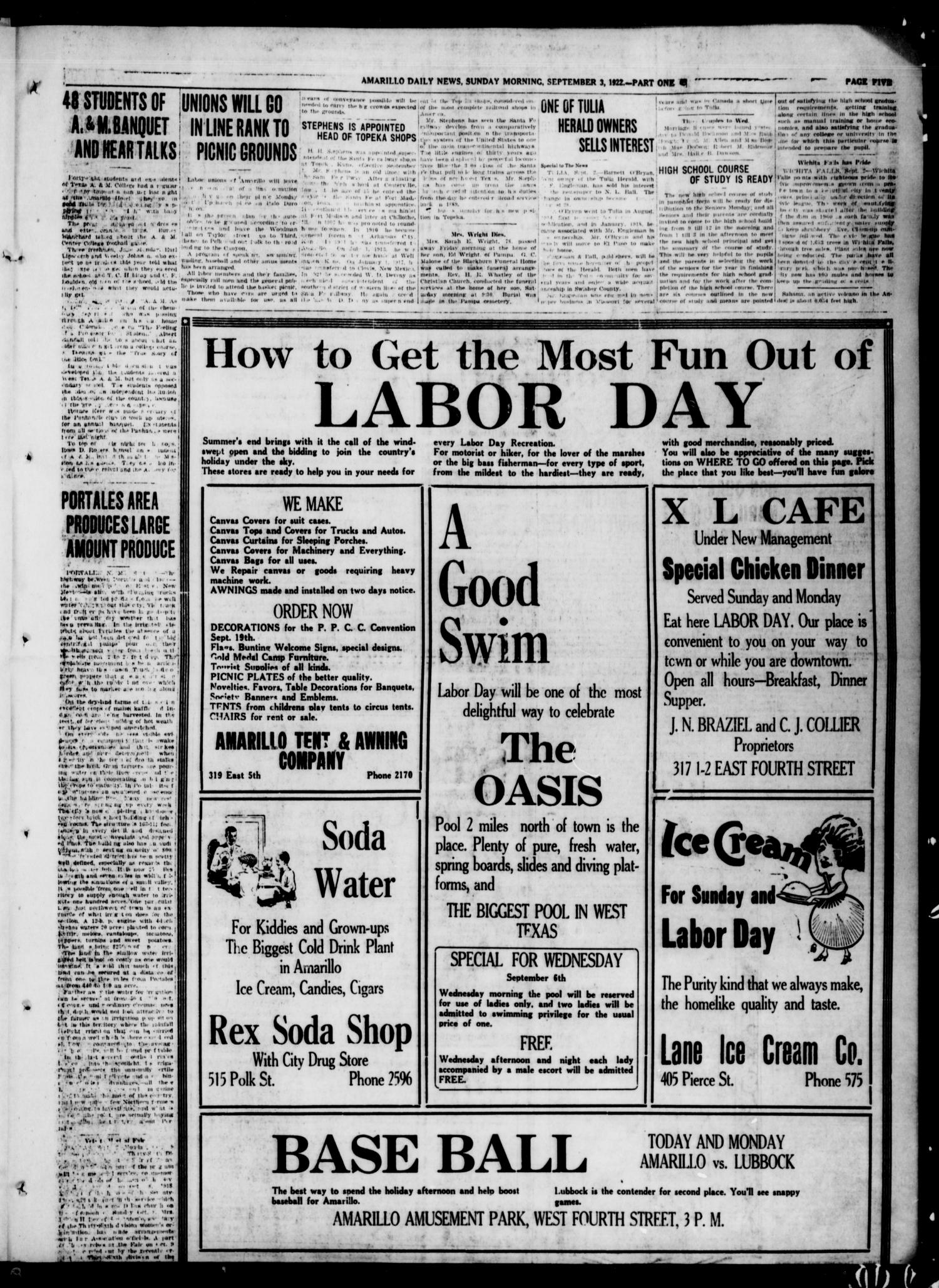 Amarillo Daily News (Amarillo, Tex.), Vol. 13, No. 202, Ed. 1 Sunday, September 3, 1922
                                                
                                                    [Sequence #]: 5 of 24
                                                