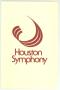 Primary view of Program for Houston Symphony concert
